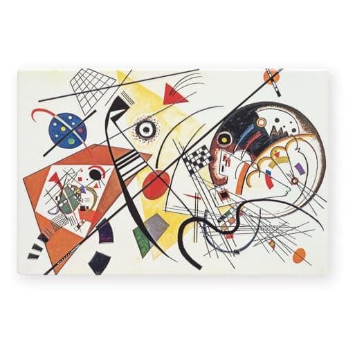 Image of Art of Arora 2924 Transverse Line by Wassily Kandinsky Ceramic Tile Picture Plaque Wall Art, 20 x 30cm