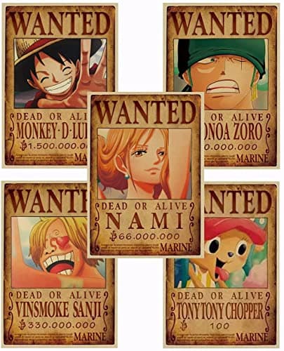 Image of ZPPLD One Piece Anime Collage Kit for Wall Aesthetic,Anime Posters for Bedroom,Japanese Anime Poster,Poster Wall Art,Kraft Paper Poster for Walls Decor Home Decor 5X51X35.5cm (Z)