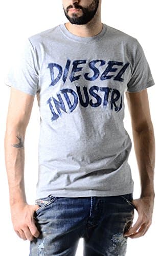 Image of Diesel Men's T-Aethalas T-Shirt - Grey - Medium
