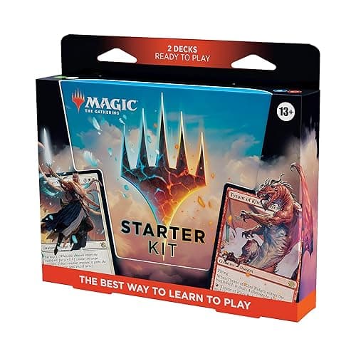 Image of Magic: The Gathering 2023 Starter Kit - Learn to Play with 2 Ready-to-Play Decks + 2 Codes to Play Online (2-Player Fantasy Card Game)