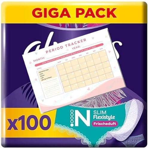 Image of Daily | Fresh Slim Flexistyle Pantyliners | 100 Pads | Fresh Scented Gigapack | Ultra Thin | Bundle | Sanitary Towels | Suitable for All Panty Shapes | Women | Period Tracker Included