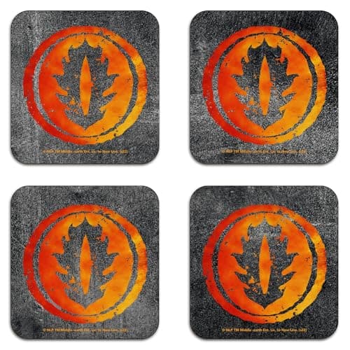 Image of Lord Of The Rings Sauron's Eye Coaster Set