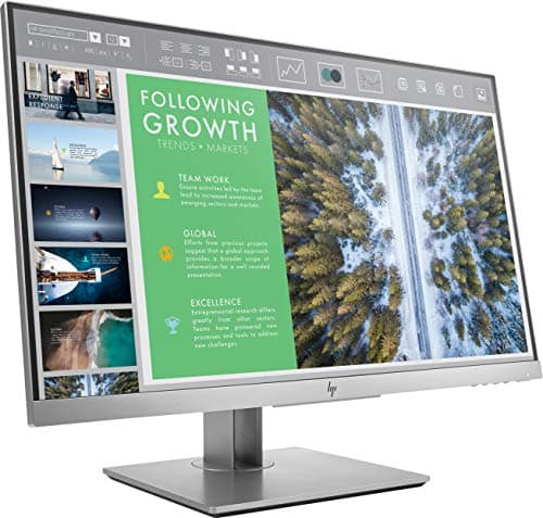 Image of HP EliteDisplay E243 (23.8 inch / Full HD) Business Monitor (HDMI, DisplayPort, VGA, USB 3.0, pivot function, response time 5ms, 60Hz) black-silver