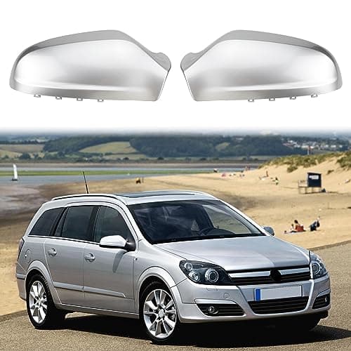 Image of Opaltool Door Wing Mirror Cover Fit for Opel Vauxhall Astra H MK5 2004 2005 2006 2007 2008 2009, Car Rearview Mirror Shells Side Wing Mirror Cover Cap