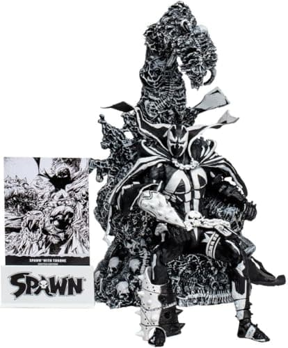 Image of McFarlane Toys Spawn with Throne Sketch Edition SDCC 2023 Exclusive Action Figure Set