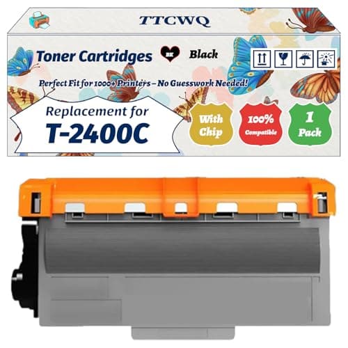Image of TTCWQ Compatible for Toshiba T-2400C Toner Cartridges Work for Toshiba E-Studio 240S 241S Printers, with Chip, High Yield 2600 Pages, High-Definition Printing (1 Pack Black)
