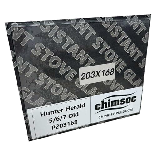 Image of Chimsoc Replacement Stove Glass - Hunter Herald 5/6/7 (Old) (203mm x 168mm Rectangular)