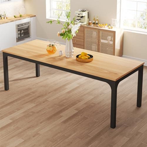 Image of Tribesigns Dining Table for 6-8 Person, 78 inch Long Rectangular Kitchen Dining Table for Living Room and Dining Room, 78.7 x 27.5 x 29.5 Inches(Only Table)