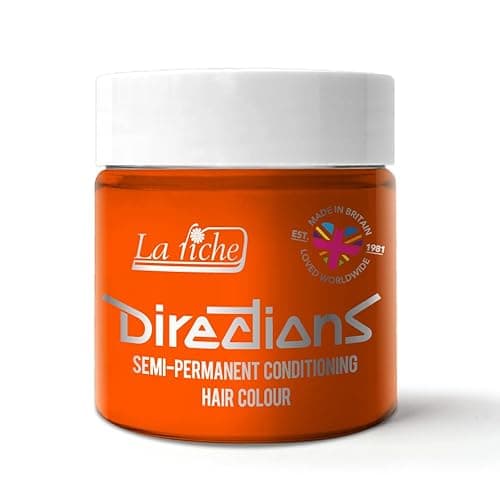 Image of La Riche Directions Semi-Permanent Hair Color 100ml Tub - Fluorescent Orange
