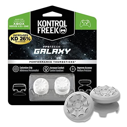 Image of KontrolFreek FPS Freek Galaxy White for Xbox One and Xbox Series X Controller | Performance Thumbsticks | 1 High-Rise, 1 Mid-Rise | White