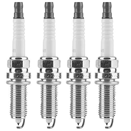 Image of Hlyjoon 22401-ED815 4 Pcs Auto Engine Spark Plugs Car Replacement Spark Plugs Fit for Altima Cube Z12 Elgrand E52 Latio Micra Note E11 Primera Qashqai Tiida 2002-2016 22401ED815