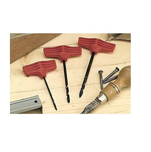 Image of Linic UK Made Set of 3 Different Sized Twist Gimlets (2mm, 3mm and 4mm) (W8070). Free UK Postage.