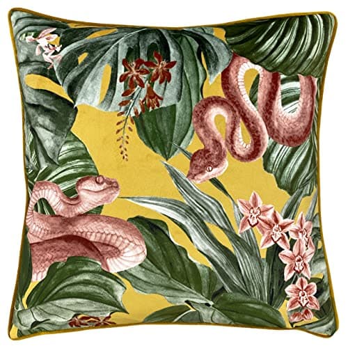 Image of furn. Medinilla Cushion Cover, Polyester, Mustard