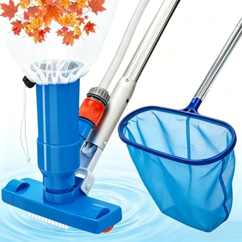 Image of Pool Cleaning Kit, 140cm Handheld Swimming Pool Vacuum Cleaner with Ultra Fine Mesh Pool Nets for Cleaning, Pool Vacuum Cleaner for Hot Tub, Spa and Fountain, Hot Tub Vacuum Cleaner