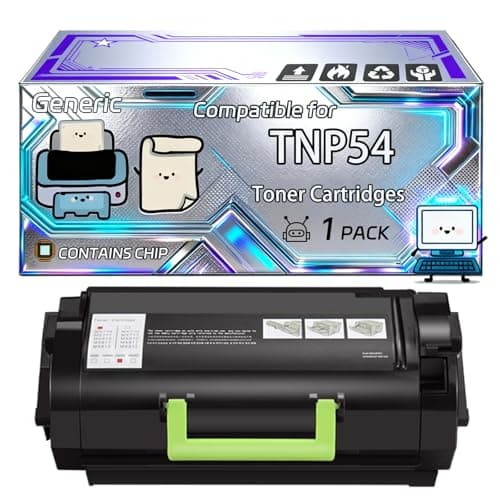 Image of TNP54 Toner Cartridges Compatible for Konica Minolta Bizhub 4402 P Printers, With Chip, 25000 Pages, Vibrant Colours (1 Pack Black)