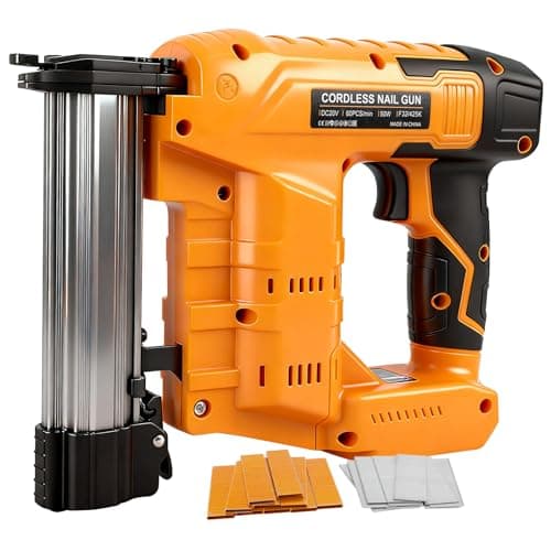 Image of 18GA Cordless Brad Nailer Compatible with Dewalt 18V 20V Battery, Upgraded 2-in-1 Cordless Nail Gun Staple Gun, Battery Stapler Nailer with 1000 Nails & 1000 Staples for Home Improvement & Woodworking