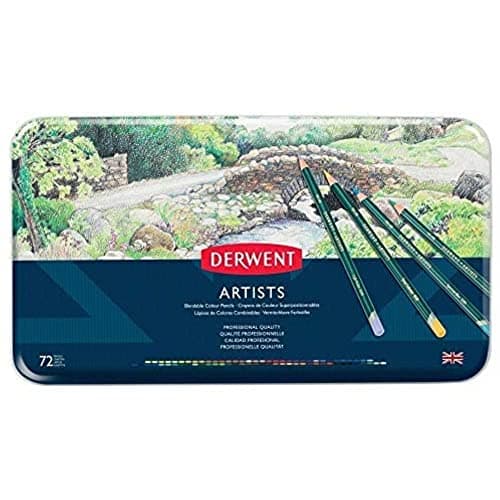Image of Derwent Artists Colouring Pencils, Drawing & Writing, Ideal For Blending & Layering, Set Of 72, Professional Quality, 32097