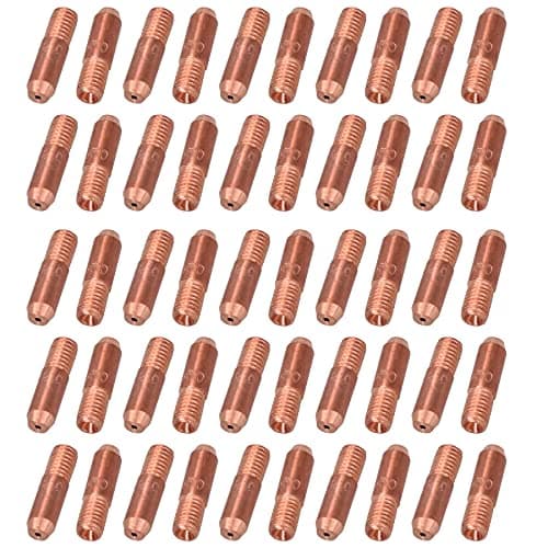 Image of 0.8mm Mini Contact Tips 50pk Hobby Welding Torch Welder MIG Gas M5 Thread