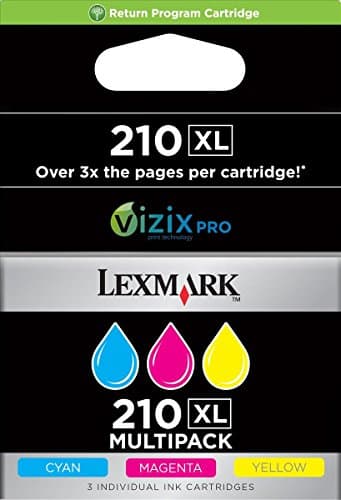 Image of Lexmark 14L0269E Inkjet Cartridge for PRO4000 - Cyan/Magenta/Yellow (Pack of 3)