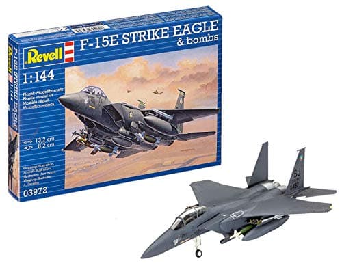 Image of Revell 03972 F-15E Strike Eagle & Bombs 1:144 Scale Unbuilt/Unpainted Plastic Model Kit