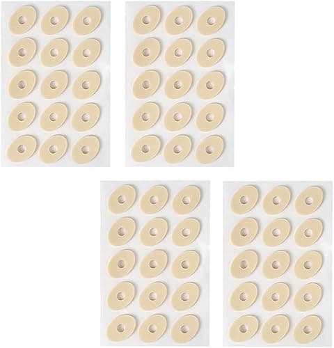 Image of 60 Pcs Corn Cushions for Feet - Soft Latex Foam Pads for Foot & Heel Pain Relief - Waterproof Oval Shaped Toe & Foot Protectors - Self-Adhesive Callus & Corn Plasters