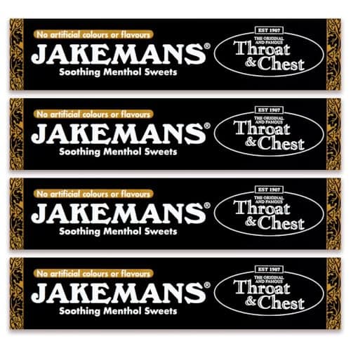 Image of 4x 41g Lozenges Jakeman Throat & Chest Soothing Menthol Sweets – Bundled by GetInStyle Shop