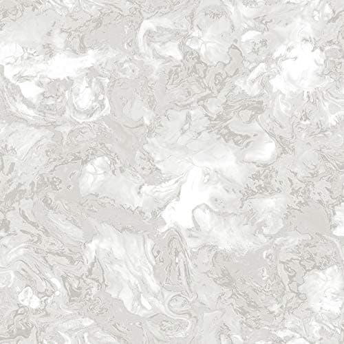 Image of Debona Liquid Marble Swirl Glitter Metallic Textured Wallpaper Light Grey 6354