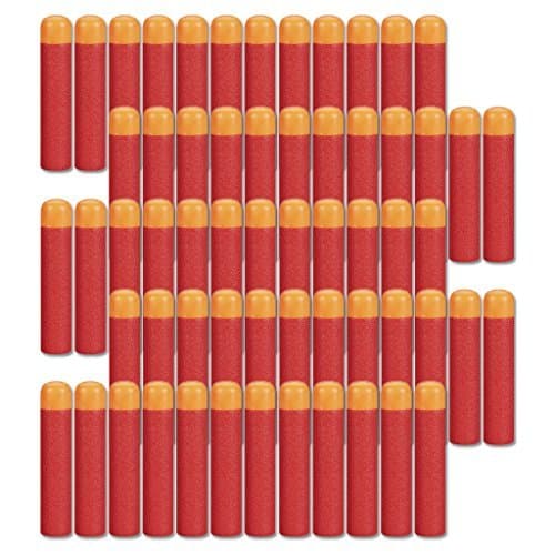 Image of YAAVAAW 60Pcs Big Red Mega Bullets, 9.5cm Refill Darts for Nerf N-Strike Elite Series Blasters