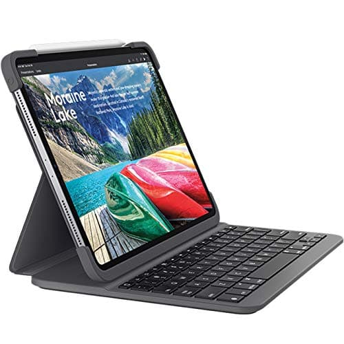 Image of Logitech SLIM FOLIO PRO Backlit Bluetooth Keyboard Case for iPad Pro 12.9 Inch (3rd gen, Spanish Layout), Black