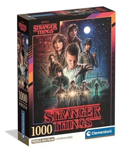 Image of Clementoni Jigsaw Puzzle Stranger Things, Puzzle for Adults 14-99 Years, Compact box, Made in Italy, 39978