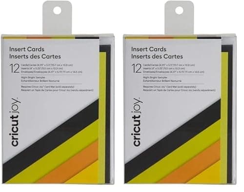 Image of Cricut 2007251 Joy Insert Cards, Night Bright Sampler (Pack of 2)