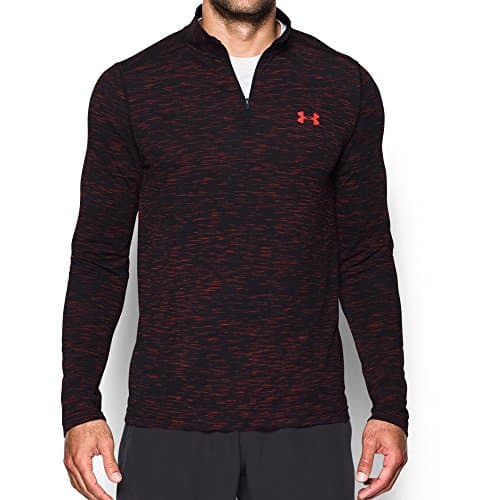 Image of Under Armour Men's Threadborne Seamless ¼ Zip,Marathon Red/Anthracite, Small