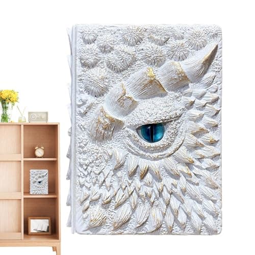 Image of Dragon Eyes Embossed Journal,Dragon Eyes Notebook | Resin Engraving Notebook,Writing Journal Notebook,Journal Notepad for Writing, Sketchbook, Diary