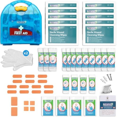 Image of Astroplast Hospital Grade 1-20 Person HSE Compliant First Aid Kit - Premium Integrated Carry Handle & Wall Mountable - Ideal for Home, Wokplace, Sports - Mezzo First Aid Box