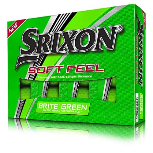 Image of Srixon Soft Feel Brite Matte Color Golf Balls, Matte Green (One Dozen)