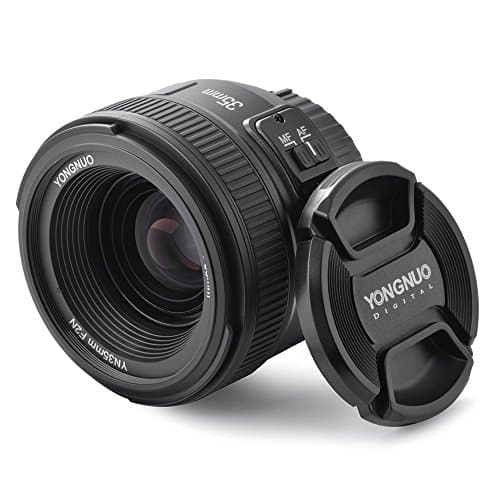 Image of YONGNUO YN35 35mm F2.0 Wide-Angle Prime Lens Large Aperture Auto Manual Focus AF MF for Nikon DSLR Cameras + NAMVO Flash Diffuser