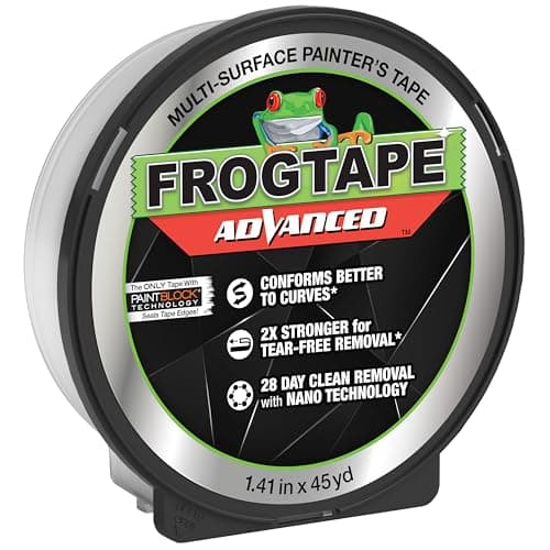 Image of Frog Tape Green Advanced Painters Masking Tape Multi-Surface with PAINTBLOCK, Conforms Around Curves & Contours, Tear-Free Removability 36mm x 41.1m