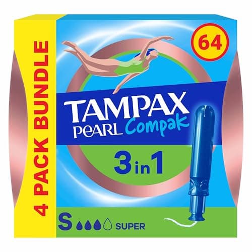 Image of Tampax Compak Pearl Tampons Super 16CT CSx4