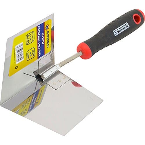 Image of Inside Corner Trowel - Stainless Steel Blade, Pointed, Internal, Plastering, DIY | Professional Hand Tool | Best Inside-Angled Hand Tool to Include with Your Plastering Tools