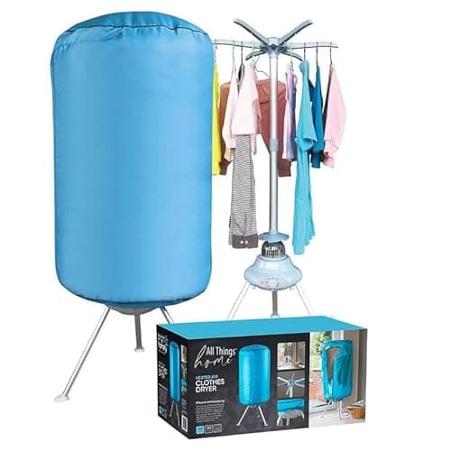 Image of Portable Fast Drying 1000W Electric Clothes Dryer Heated Indoor Home Dorms Buddy Hot Air Airer Machine Dri Suitable for All Fabrics Drier