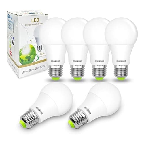 Image of BROLSKUN E27 Screw Led Bulb 12V Cool White 5 Watts Make-up Mirror Bulb Replacement E27 Edison Screw Energy Saving Bulb Solar Lighting System AC 12V/ DC12-24V Low Voltage 6000K (6 Pack)
