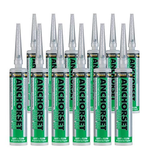 Image of 12 X Everbuild ANCHGREEN Anchorset Chemical Anchor 300 ml Green