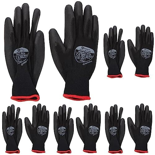 Image of Polyco Matrix P PU Palm Coated Grip Gloves - Single Pair, 9/Large Size (Pack of 5)
