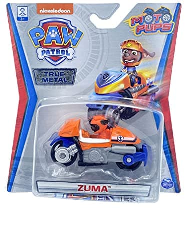 Image of Paw Patrol True Metal Moto Pups 1:55 Diecast Vehicle - Zuma (Orange) 6053257