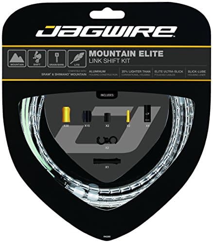 Image of Jagwire Kit Mountain Elite Link Unisex Adult Cables and Sheaths, Silver