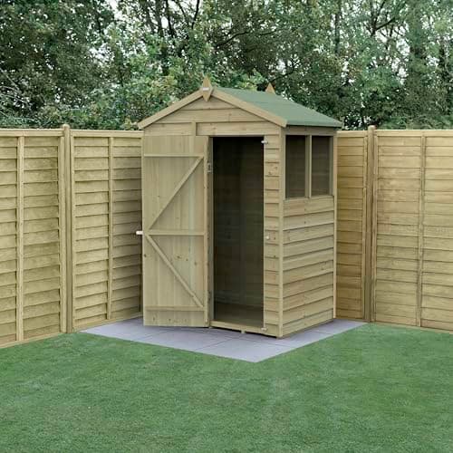 Image of Forest Garden 4LIFE Apex Shed 5x3 | Single Door | 2 Window|25 Year Anti-Rot Guarantee