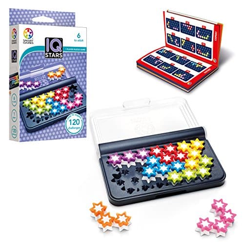Image of SmartGames - IQ Stars, 1 Player Puzzle Game, 120 Challenges, Ages 6+