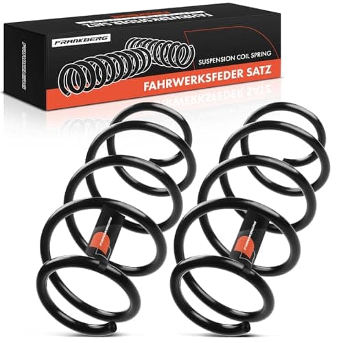 Image of Frankberg 2x Coil Spring Front axle Compatible with Polo 9N 1.4 16V Hatchback 2001-2009 Replace# 6Q0411105S