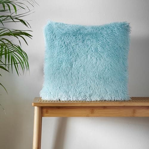 Image of Catherine Lansfield Cuddly Cushion 45x45cm Duck egg