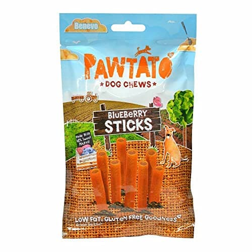 Image of Benevo | Pawtato Blueberry Dog Chews | 4 x 120g (UK)